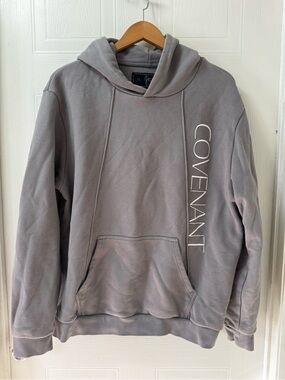 Covenant Men's Grey Pullover Hoodie